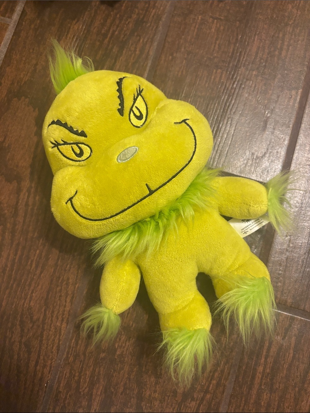 Yellow & Lime Grinch-Inspired Plush Toy - Soft Collectible Stuffed Animal